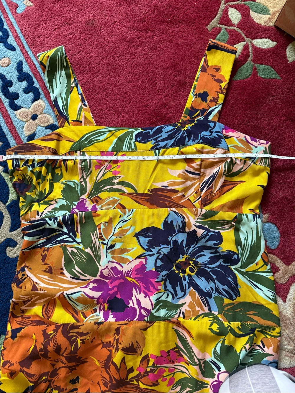 Vince Camuto Floral Midi Dress Size L - Picture 7 of 10